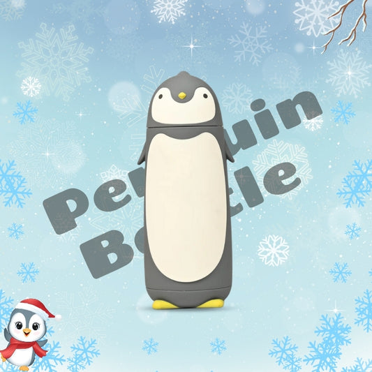 Penguin Water Bottle (Grey)