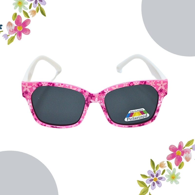 FLOWER PRINT SUNGLASSES (SQUARE)POLOROID