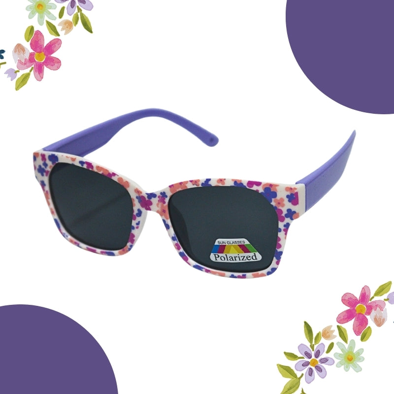 FLOWER PRINT SUNGLASSES (SQUARE)POLOROID