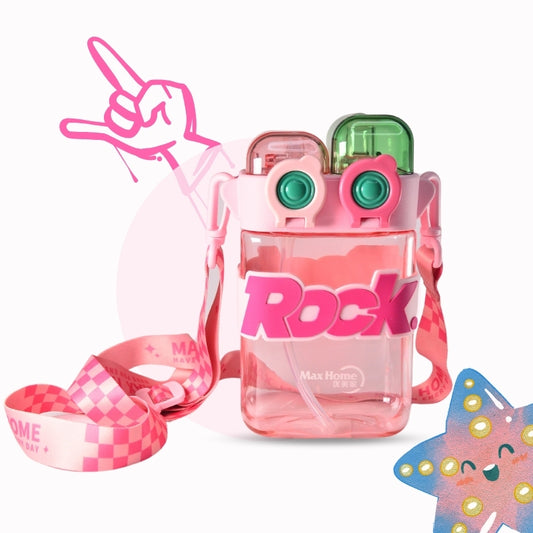 Rock Water Bottle (Pink)