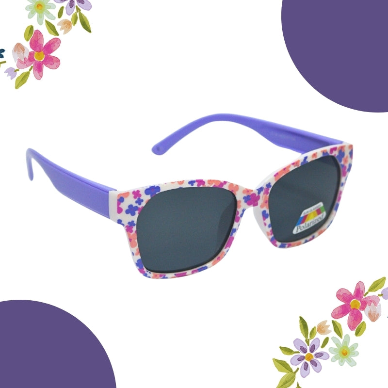 FLOWER PRINT SUNGLASSES (SQUARE)POLOROID