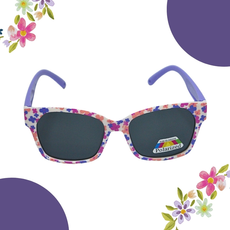 FLOWER PRINT SUNGLASSES (SQUARE)POLOROID