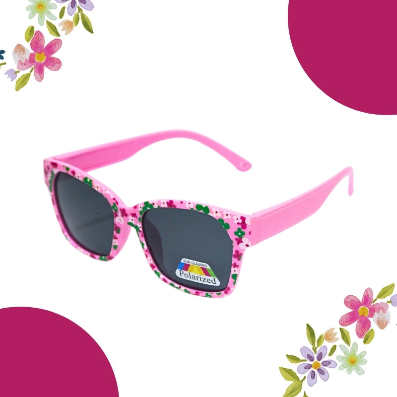 FLOWER PRINT SUNGLASSES (SQUARE)POLOROID