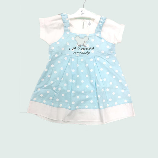 2PC FROCK SET (Sky Blue)