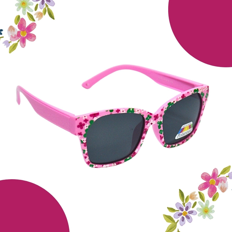 FLOWER PRINT SUNGLASSES (SQUARE)POLOROID