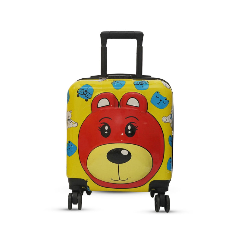 3D Teddy Suitcase (Yellow)