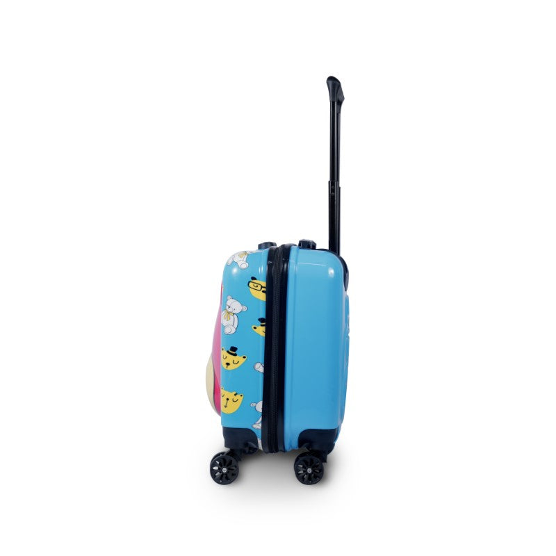 3D Teddy Suitcase (Blue)