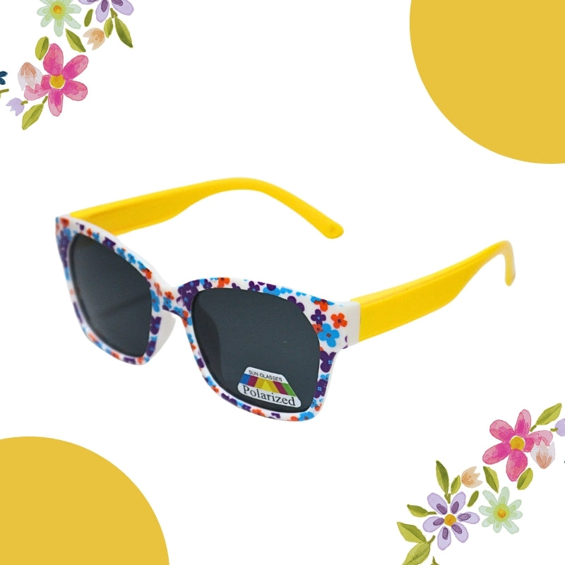 FLOWER PRINT SUNGLASSES (SQUARE)POLOROID