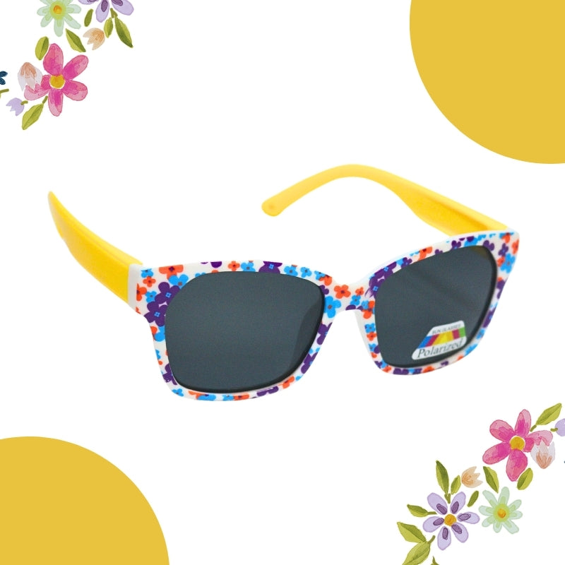 FLOWER PRINT SUNGLASSES (SQUARE)POLOROID