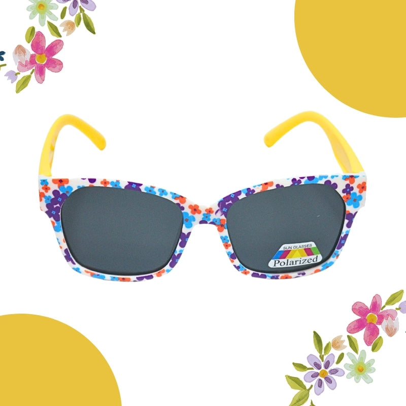 FLOWER PRINT SUNGLASSES (SQUARE)POLOROID