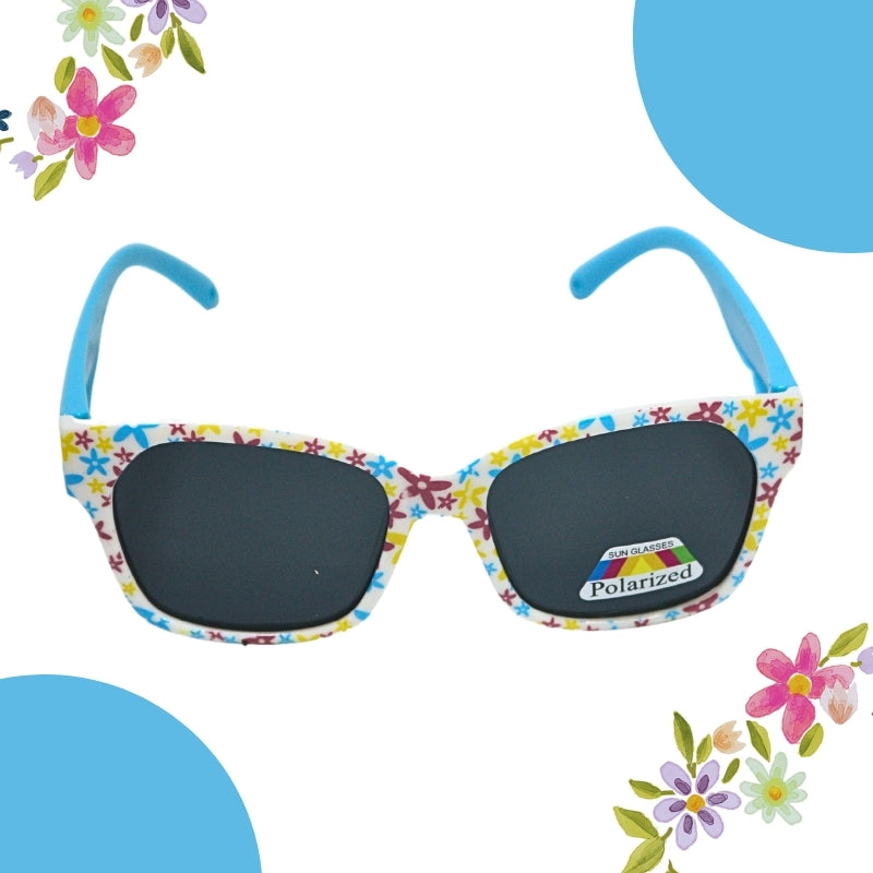 FLOWER PRINT SUNGLASSES (SQUARE)POLOROID