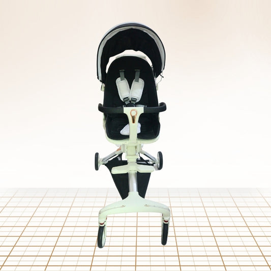 Sitting Stroller With Light (White)