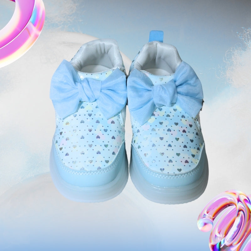 ALL OVER PRINT LED BOW DESIGN SNEAKER