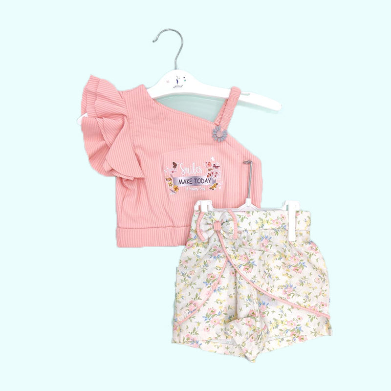 PEACH SHORTS SET