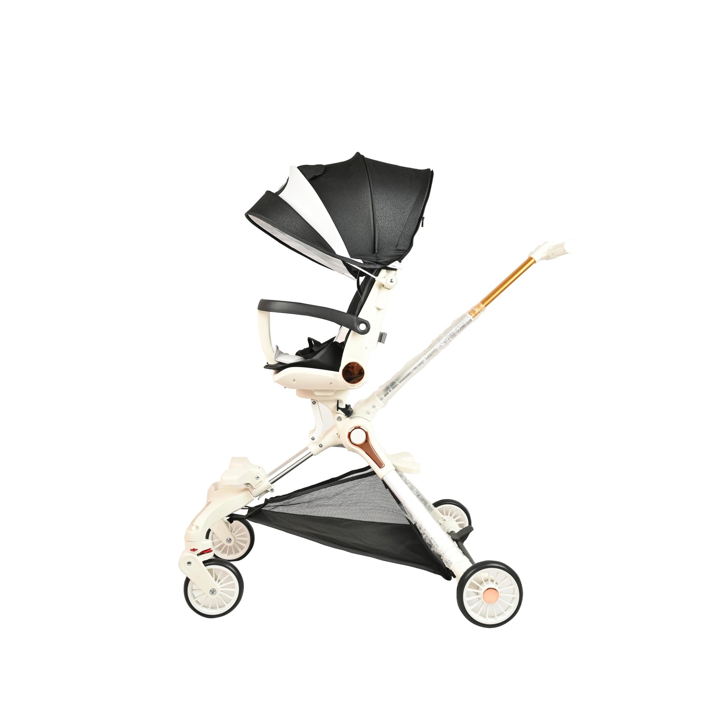 Sitting Stroller With Light (White)