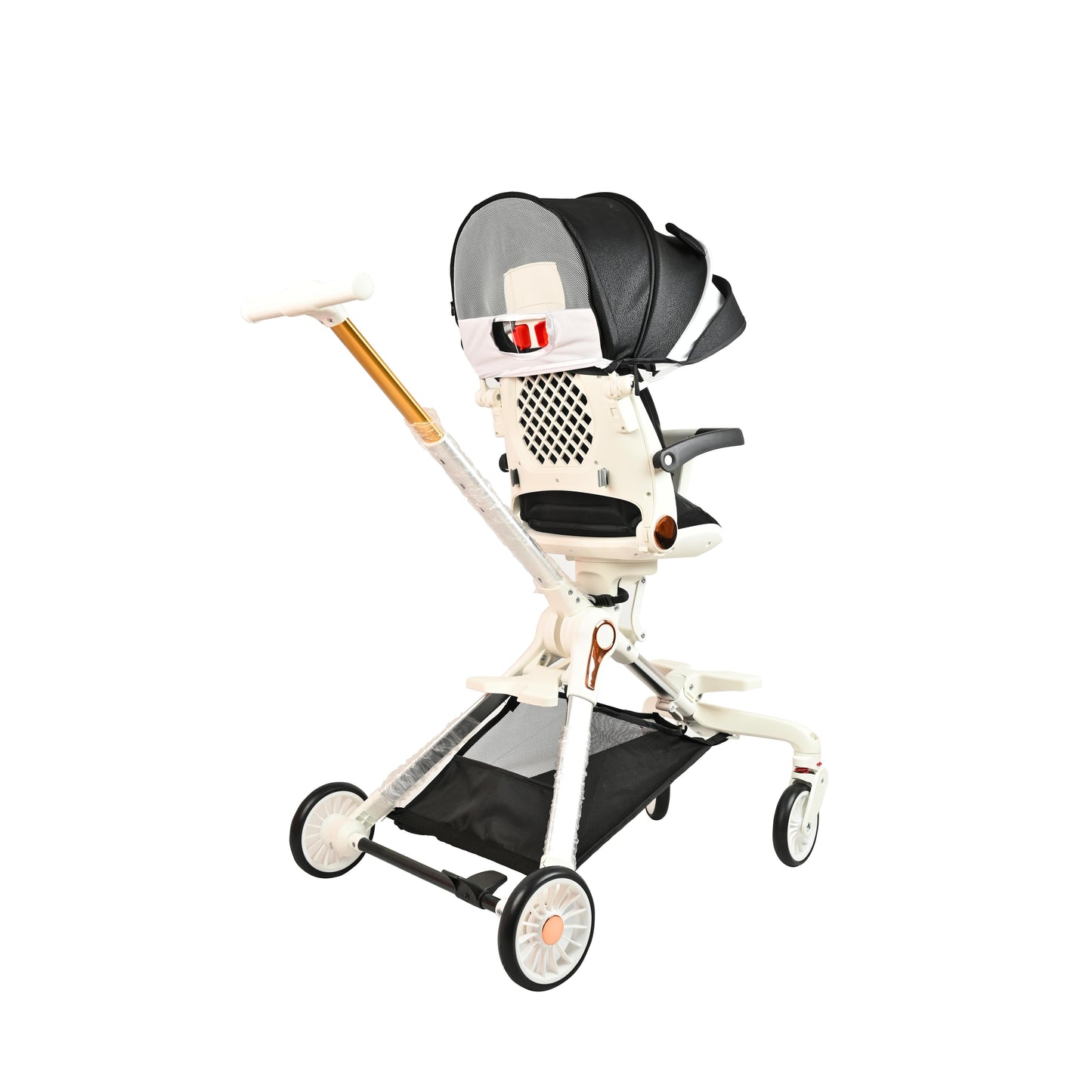 Sitting Stroller With Light (White)